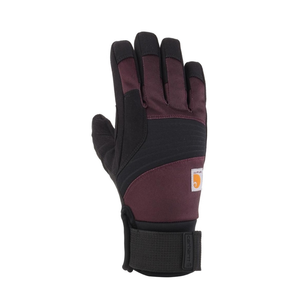 Carhartt Women's Black and Burgundy Gloves